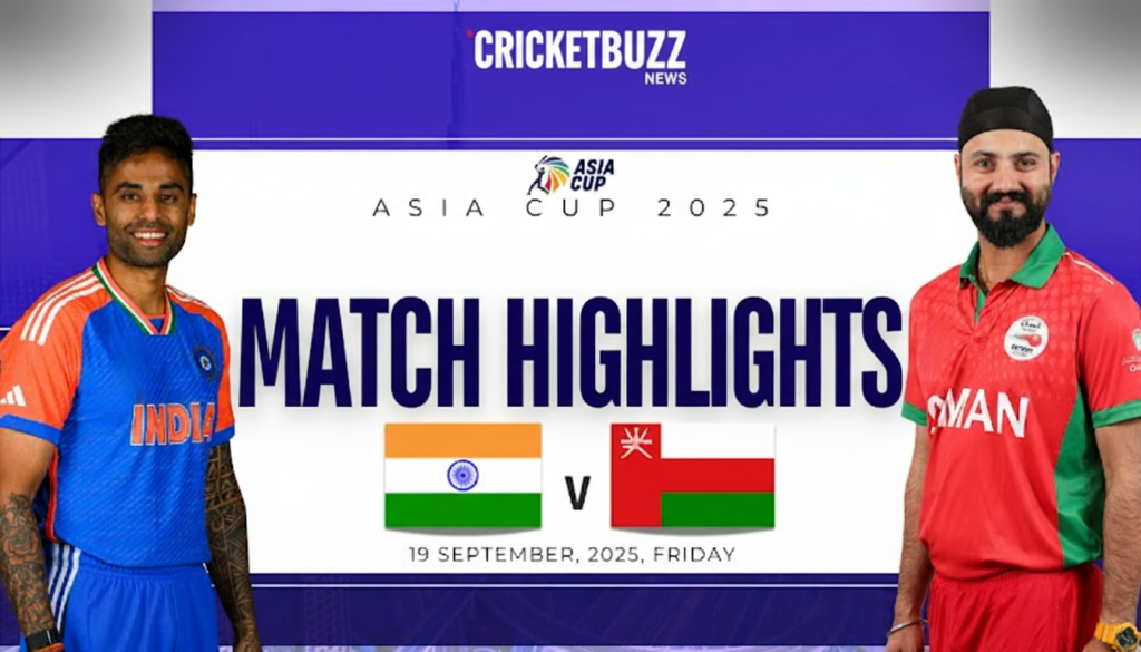 India vs Oman 2025